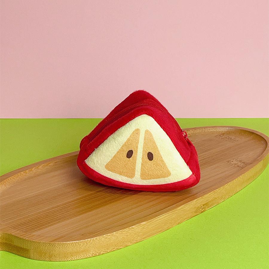 Strawberry Plush Coin Purse With 3d Fruit Design And Earphone Holder For Girls And Boys