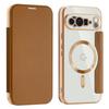 For Google Pixel 10 Pro XL Case Compatible with MagSafe RFID Blocking Card Holder Leather Phone Cover