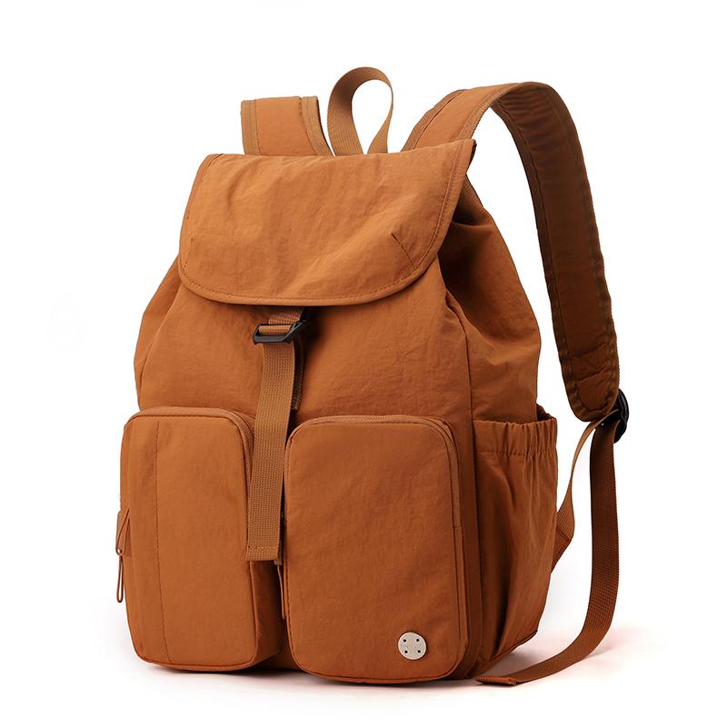 Waterproof Nylon Lightweight Large Capacity Multi-Pocket Backpack Women's Outdoor Travel Backpack