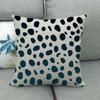 Black And White Leopard Print Spots Digital Printing Short Plush Pillow Covers For Car Sofa Office Cushion Cover Home Goods