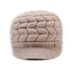 Autumn Winter Women's Hat Thick Wool Hat with Duck Tongue Middle-Aged and Elderly Knitted Hat Mother Hat Pullover Hat