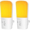 Amber Color Mosquito Repellent LED Night Light With Dusk To Dawn Sensor Dimmable Plug In Night