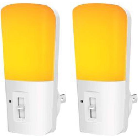 Amber Color Mosquito Repellent LED Night Light With Dusk To Dawn Sensor Dimmable Plug In Night