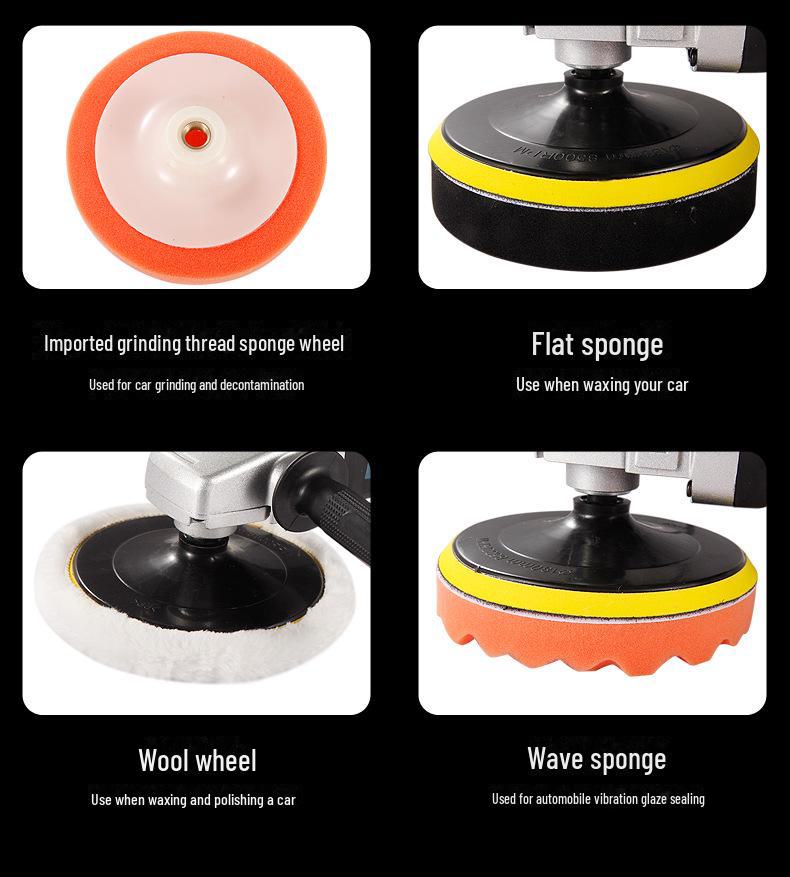 220V Car & Floor Tile Polishing Machine with Glaze Sealing and Integrated Copper Motor