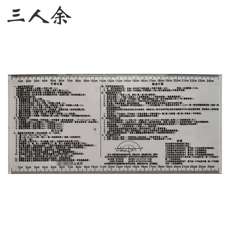 Multi-purpose Formula Template Ruler