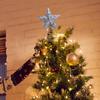 Christmas Tree Topper Decoration Romantic Unique Star Treetop Xmas Decor for Cafe
