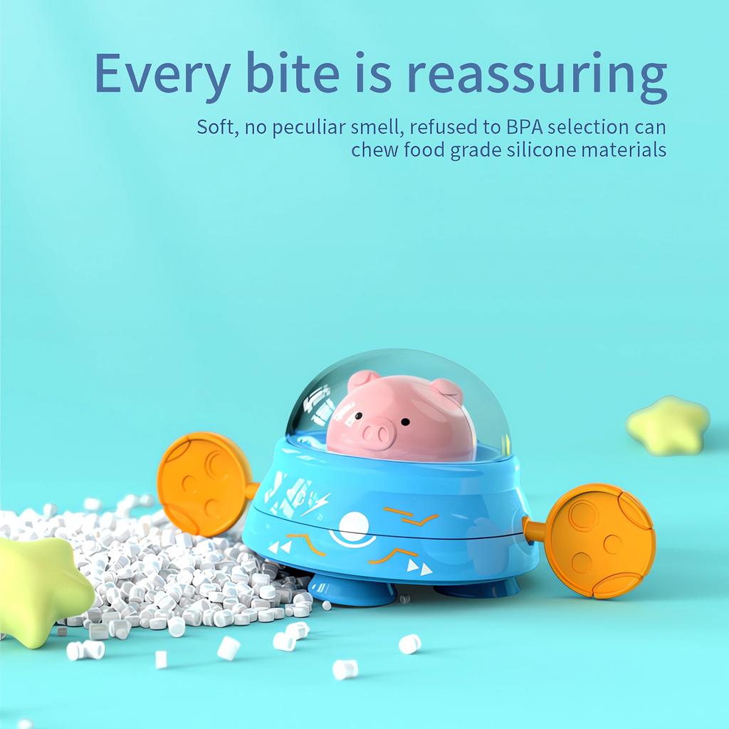 Cute Pig Pull String Power Swimming Outdoor Pool Game Interactive Toy