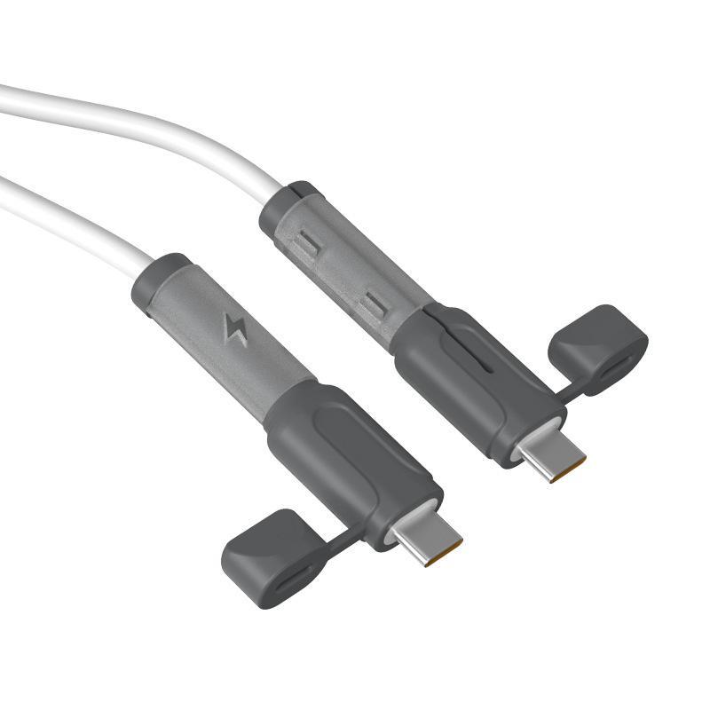 Miękki Silikonowy Organizer do Kabla Ładowarki Ochrona USB Typu C Rękaw Ochronny Zapobiegający Złamaniu do Linii Danych Telefonu