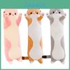 Gemütliches langes Katzen-Stofftier, weiche Kuschelpuppe, ideal als Geschenk für Kinder und für die Heimdekoration