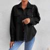 Women's Shirt Solid Color Long Sleeved Jacket