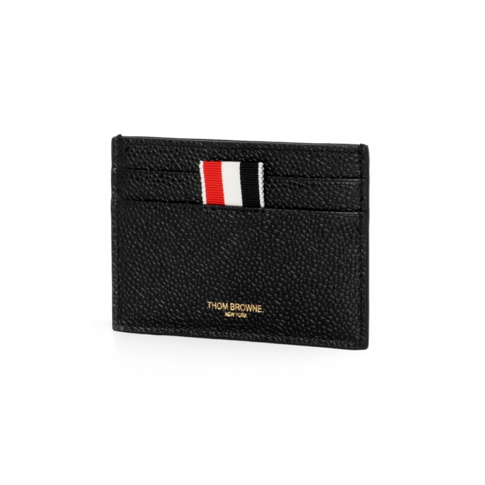 Thom Browne Pebble Grain Card Wallet Three Stripe Maw020l 00198 001
