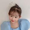 Cute Sweet Crown Rhinestone Gauze Zinc Zinc Alloy Pearl Hair Accessory Girl Hairpin Hair Clip Headwear