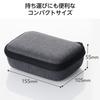 ELECOM Exa Gun Case for Doctor Air EVA Black REG-04 Series, Semi-Hard Material, (HCR-SHC04BK)