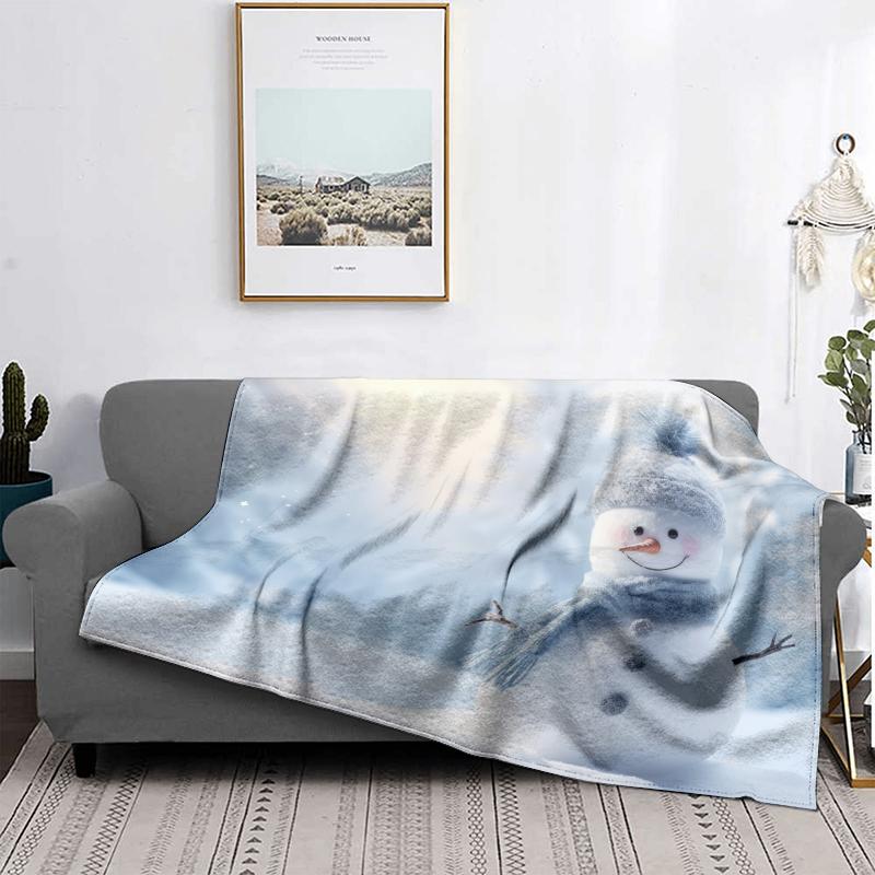 Hjemmedekorasjon plysj pledd sofateppe sengeteppe seng fluffy myke tepper dekor rutete moderne Halloween god jul vinter