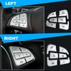 12Pcs Car Steering Wheel Button Sticker Trim Replacement for C V GLC Class W205