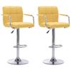 Day and Night - Day and Night Kitchen Stools 2 Pcs Yellow Fabric