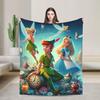 Peter Pan Tinker Bell Blanket Wool Awesome Warm Throw Blankets for Bedding Lounge Winter