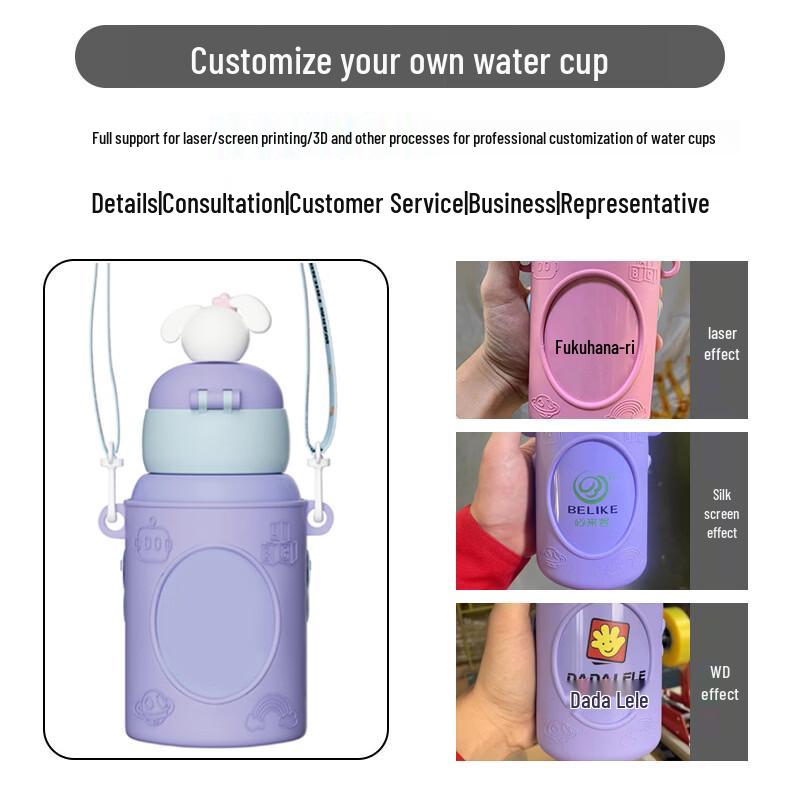 Jilifa 316 SS Kids Robot Dual-Drink Insulated Bottle