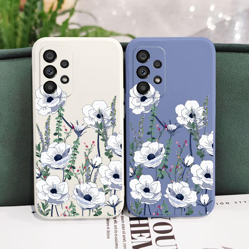 Sunrise Flower Phone Case For Samsung A73 A53 A33 A23 A13 A04 A04S A72 A52 A52S A32 A22 A12 A71 A51 4G 5G