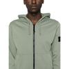 Stone Island Hooded Long Sleeve Solid Color Zip Jacket Men Jacket Green K1S156100042S0051-V0055