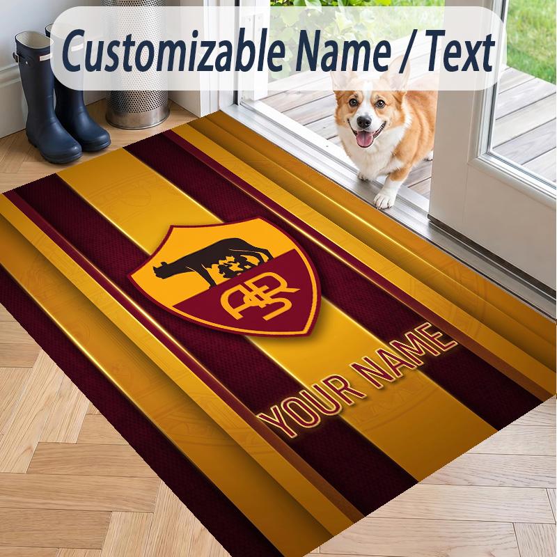 Custom Text Printed Rug AS Roma Non Slip Floor Carpet For Home Room Decor