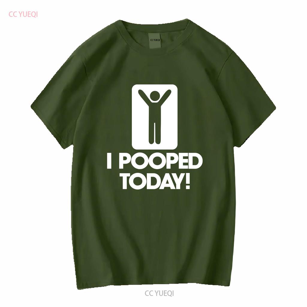 Ich habe heute gekackt Herren T-Shirt B340 Lang- oder Kurzarm Vintage Gewaschen Vielseitig Designer-Kleidung Lässig Leicht Unisex Grafik