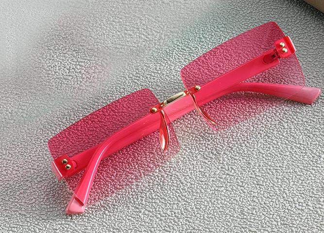 1/2PCS New Stylish Colorful No Frame Sunglasses For Men And For Women Modern Sunglasses Large Square Shaped Shaped Frame Ocean Eyeglasses 6669