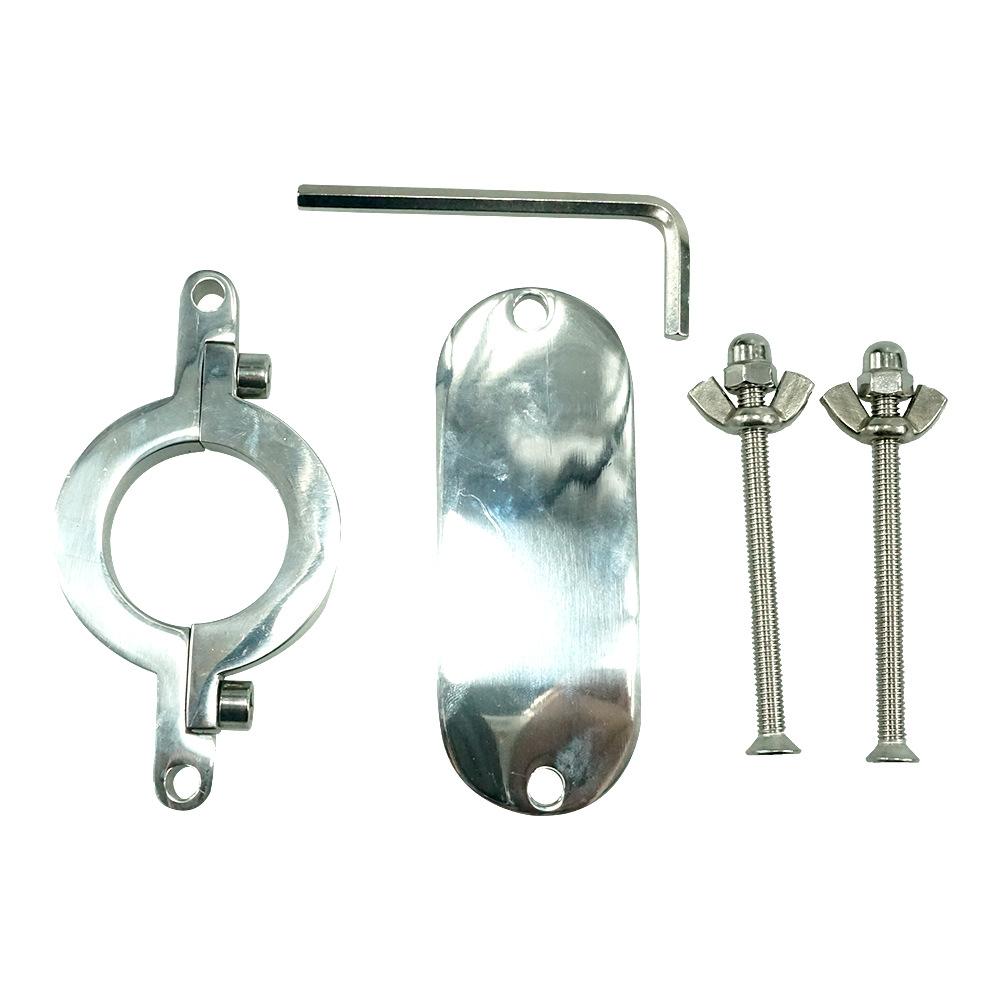 Ss022 Metal Stainless Steel Scrotum and Testes Squeezing Machine Male Fixture Stimulation Sex Toys