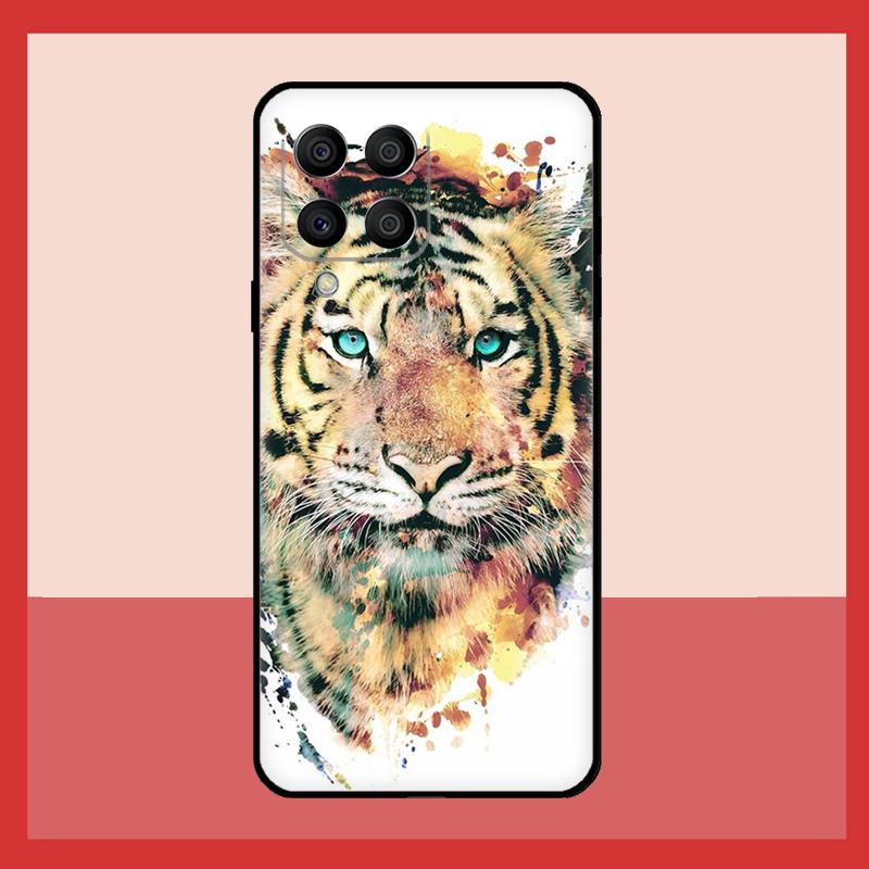 Animal Tiger Art Case For Samsung Galaxy M56 M12 M06 M32 M52 M35 M55 M15 M11 M13 M14 M16 M36 M31 M53 M34 M54