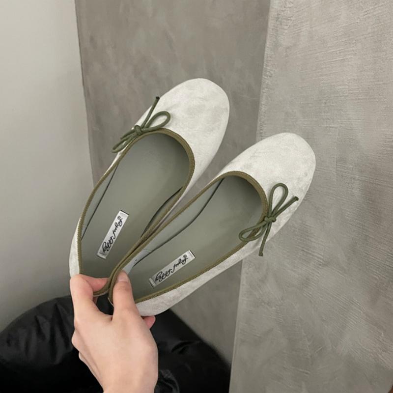 

Bailamos Brand Women Flats Fashion Bow-knot Round Toe Shallow Slip On Ladies Boat Shoes Soft Flat Heel Dress Ballerinas Shoes Mu 35