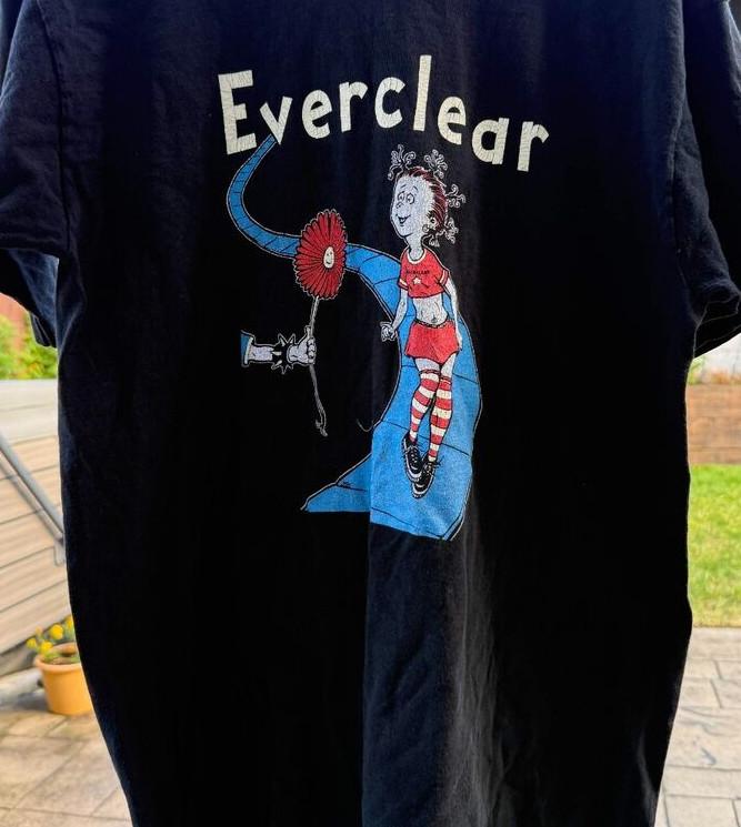 ВИНТАЖНАЯ ЧЕРНАЯ ФУТБОЛКА группы Everclear унисекс Все размеры от S до 45XL XA1103 Унисекс Футболка XXL