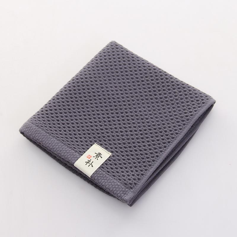 

Квадратное полотенце из чистого хлопка с вафельным переплетением Соты - Впитывающее, Дышащее и Идеально для подарков. 32x32 серый