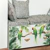Green plant parrot bedroom living room entrance home background beautification self-adhesive wall stickers