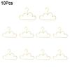 10Pcs/Set Nordic Style Children Coat Hangers Golden Clothing Storage Organizer  Closet