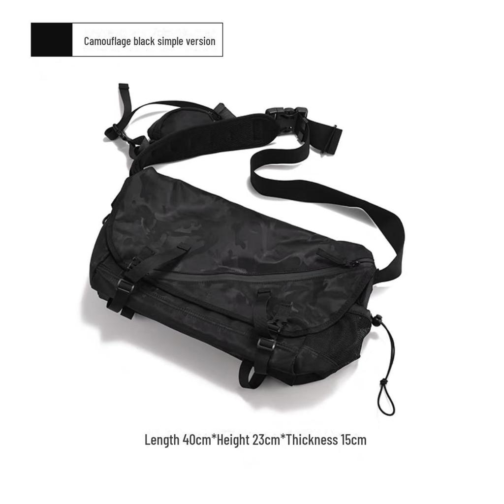 Men's Japanese Style Youth Messenger Bag - Large Capacity, Trendy Streetwear Casual Shoulder Bag