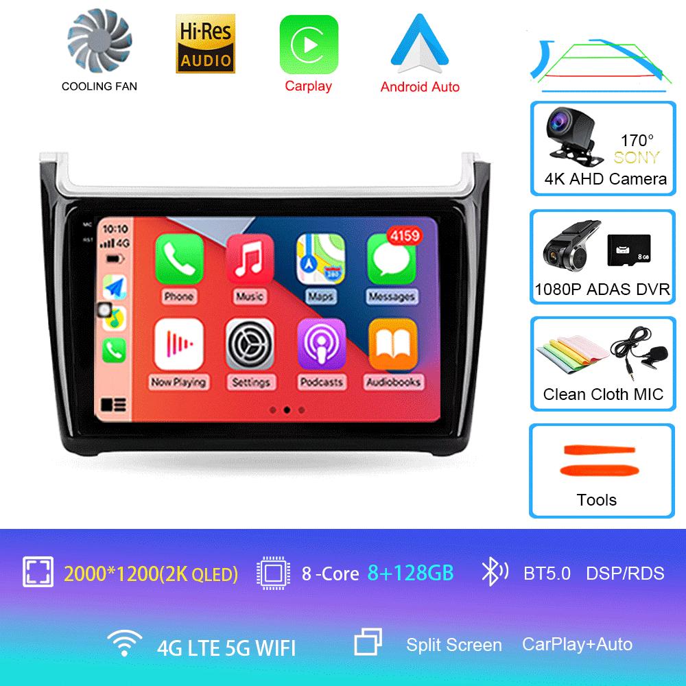 Android 14 For Volkswagen POLO 5 2008 - 2020 Car Radio Multimedia Video Player Navigation Stereo GPS No 2din 2 Din Dvd