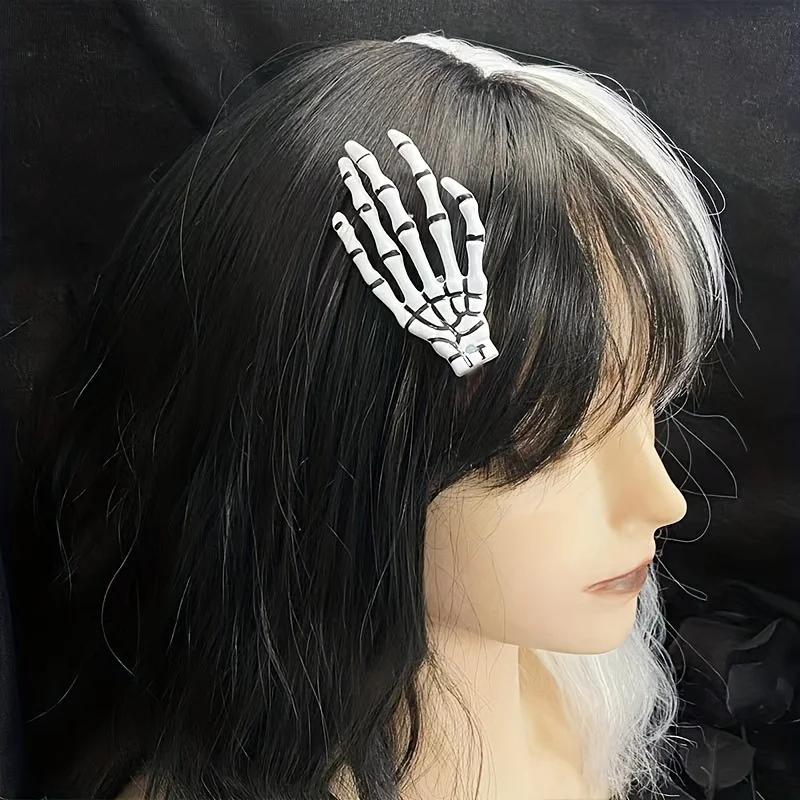 1-Piece Hair Clip - Women's Skull Claw Clip, Horror Party Decoration and Role Playing Clothing Accessories