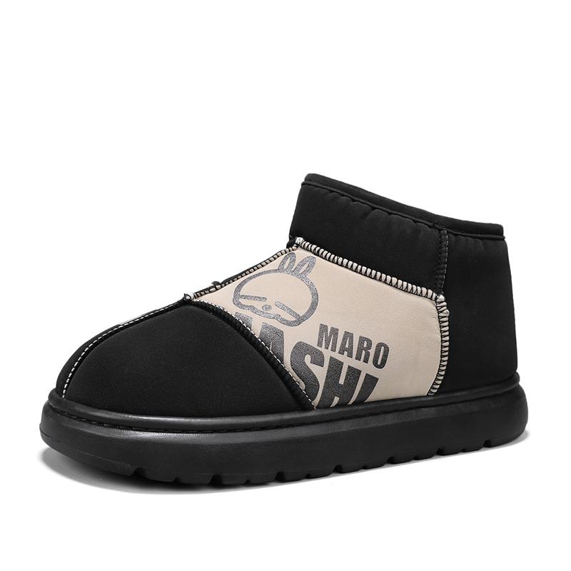 

Зимние мужские ботинки для снега, водонепроницаемые нескользящие ботинки для мужчин, повседневная теплая плюшевая обувь больших размеров для пар, обувь Chaussure Homme 44