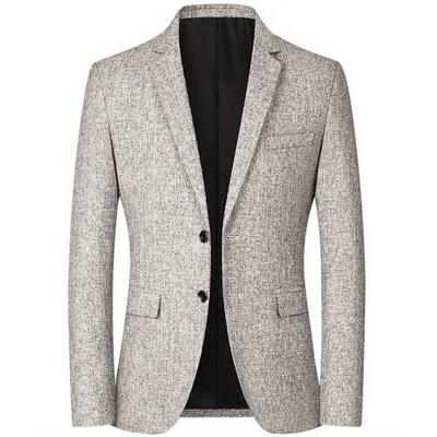 Suit Jacket Men's Casual Suit Spring Thin Middle-aged Single Suit Top Non-iron Men's Jacket