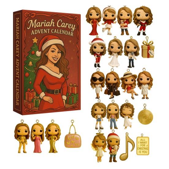 

Christmas Advent Calendar 24-Day Countdown Box Multifunctional Decoration for Kids Holiday Fun Excitement A