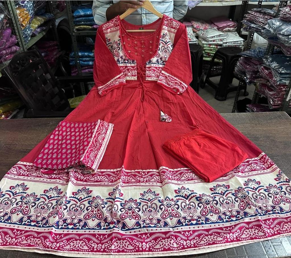 Women Bollywood Anarkali Kurta Pant Dupatta Set Indian Pakistani Salwar Kameez Suit Dress