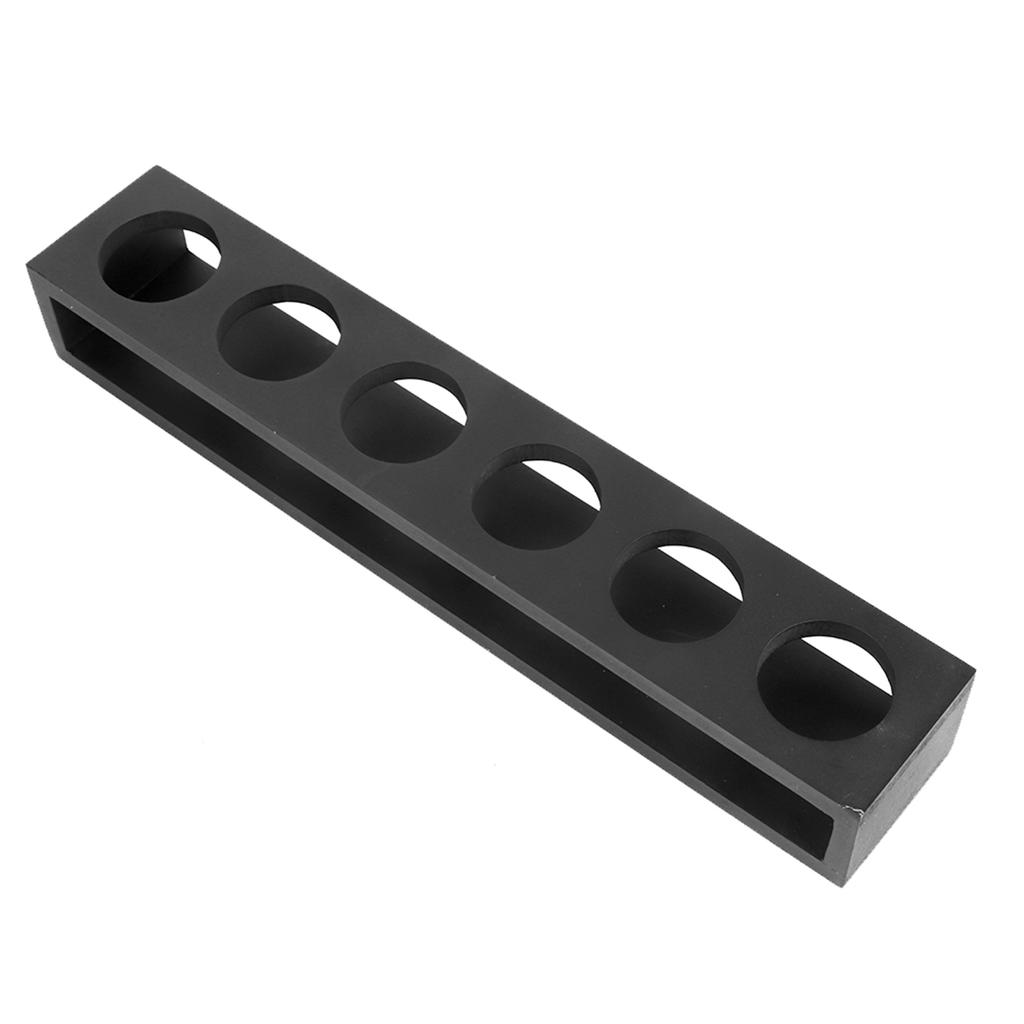 Svart Tre Vinglassholder Koppholdere Stativ for Hjemmebar Restaurant BryllupsbrukSvart Rett 6