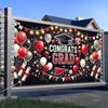 Graduation Banner 71 x 43 Inch Congrats Grad Party Decoration Graduation Photo Backdrop for Class of 2025 Graduations Celebration Senior Graduate