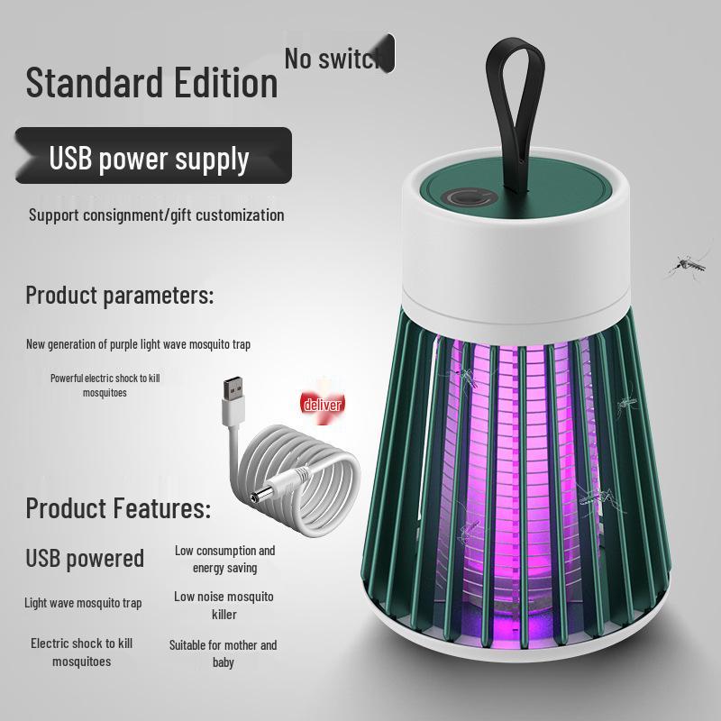 

USB Rechargeable Mosquito Killer Lamp, Indoor/Outdoor Repellent, Portable Electric Trap USB Only