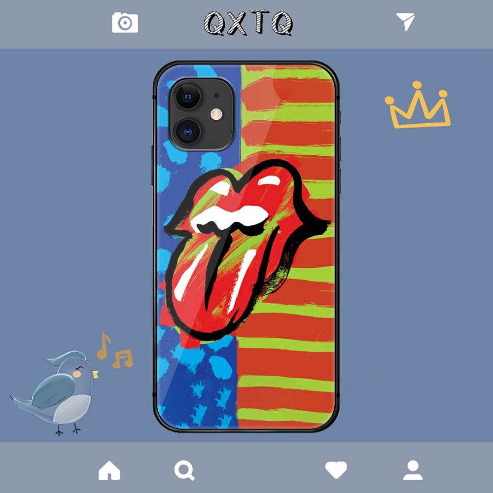 Capa de Banda de Hard Rock Rolling Stones Para iPhone Samsung Galaxy Redmi Note S 17 16 15 14 13 20 24 25 54 Pro Max Ultra Fe Capa de Vidro Temperado