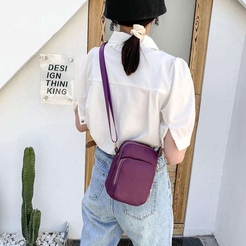 Neue Handy-Umhängetaschen für Damen, modische Damen-Umhängetasche, Handy-Geldbörse, 3-lagige wasserdichte Oxford-Geldbörse