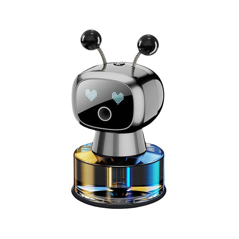 Uroczy Robot Samochód Odświeżacz Powietrza Inteligentny USB Ładowalny Dyfuzor Aromaterapeutyczny LED Wyświetlacz Automatyczny Rozpylacz Perfum do Domu Samochodu Dekoracja Prezent Silver osmanthus - osmanthus fragrans gray