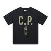 C.P.COMPANY Round-neck Casual Printed Loose Short-sleeved Shirt Black 267
