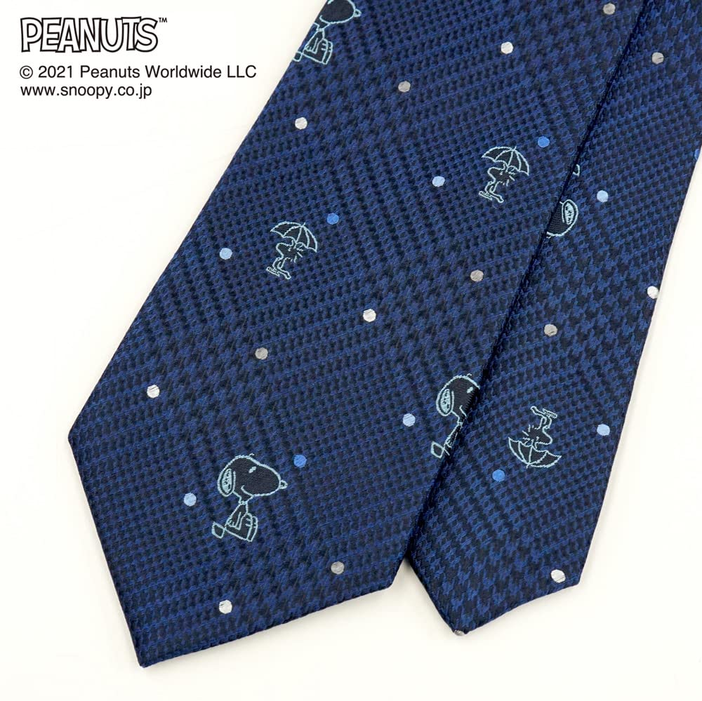 Peanuts Snoopy Tie PN914458 Navy Blue SNOOPY Business Brand Tie Gift