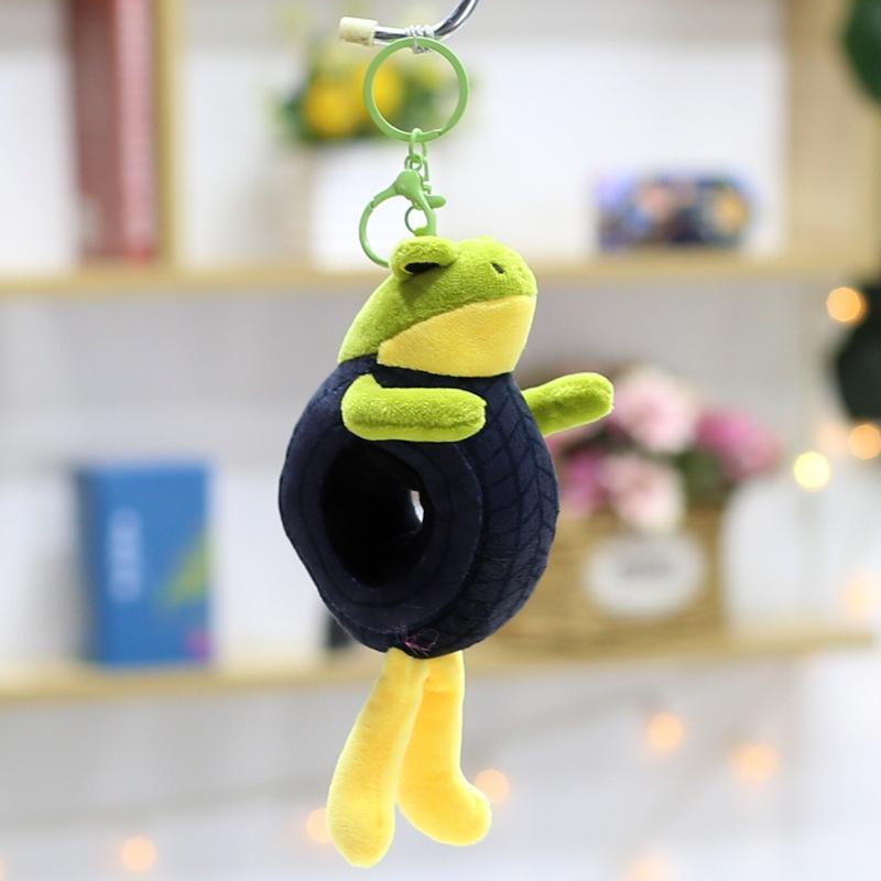 Mountain and Sea Ceremonial Wooden Stick Man Doll Pendant Keychain Shark Doll Small Doll Banana Monkey Plush Toy